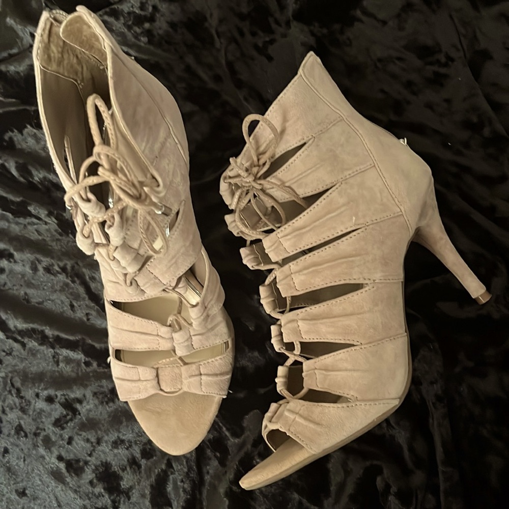Jessica Simpson bootie strap sandal heels